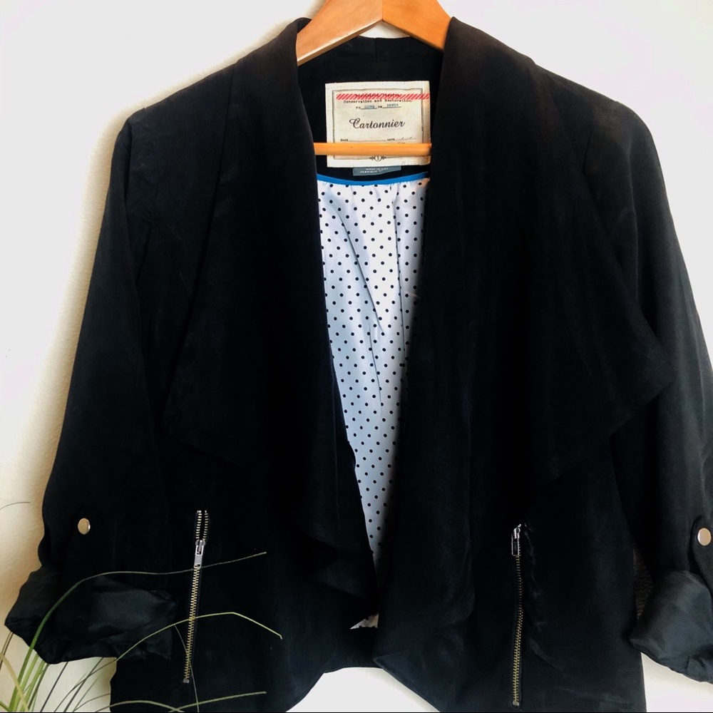 Anthropologie Cartonier Black Blazer